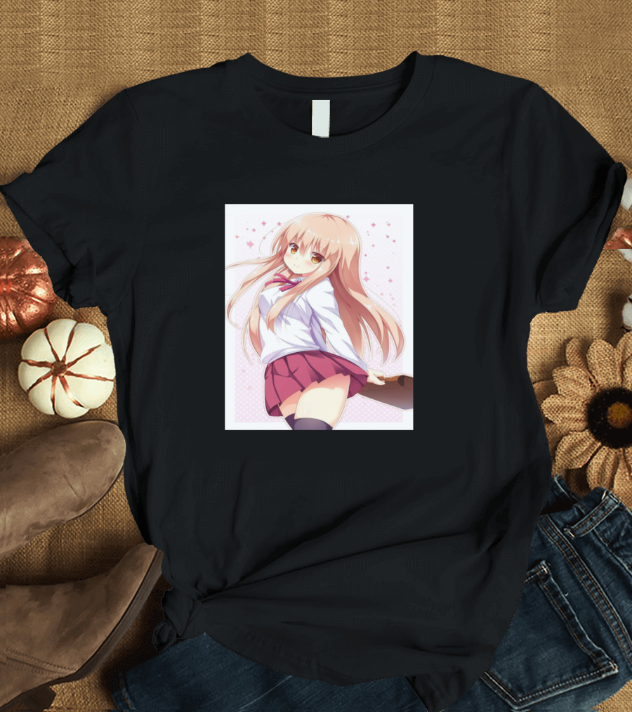 Umaru Doma Anime Character with School Uniform and Long Hair T-Shirt