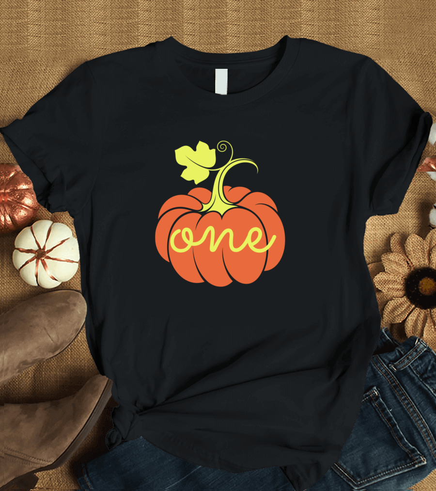 One Year Old Pumpkin Birthday T-Shirt