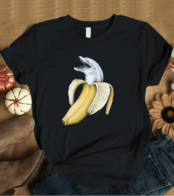 T-Shirt: Dolphin Banana Surprise T-Shirt Dolphin Banana Surprise T-Shirt