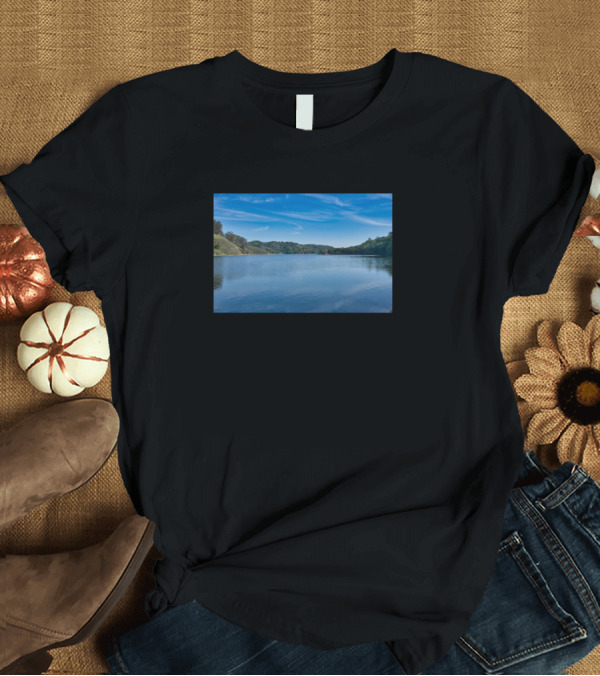 T-Shirt: Beautiful Lake Serene Sky Reflection T-Shirt Beautiful Lake Serene Sky Reflection T-Shirt