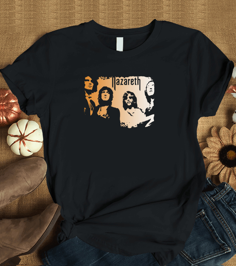 Nazareth Band Vintage Style Group T-Shirt