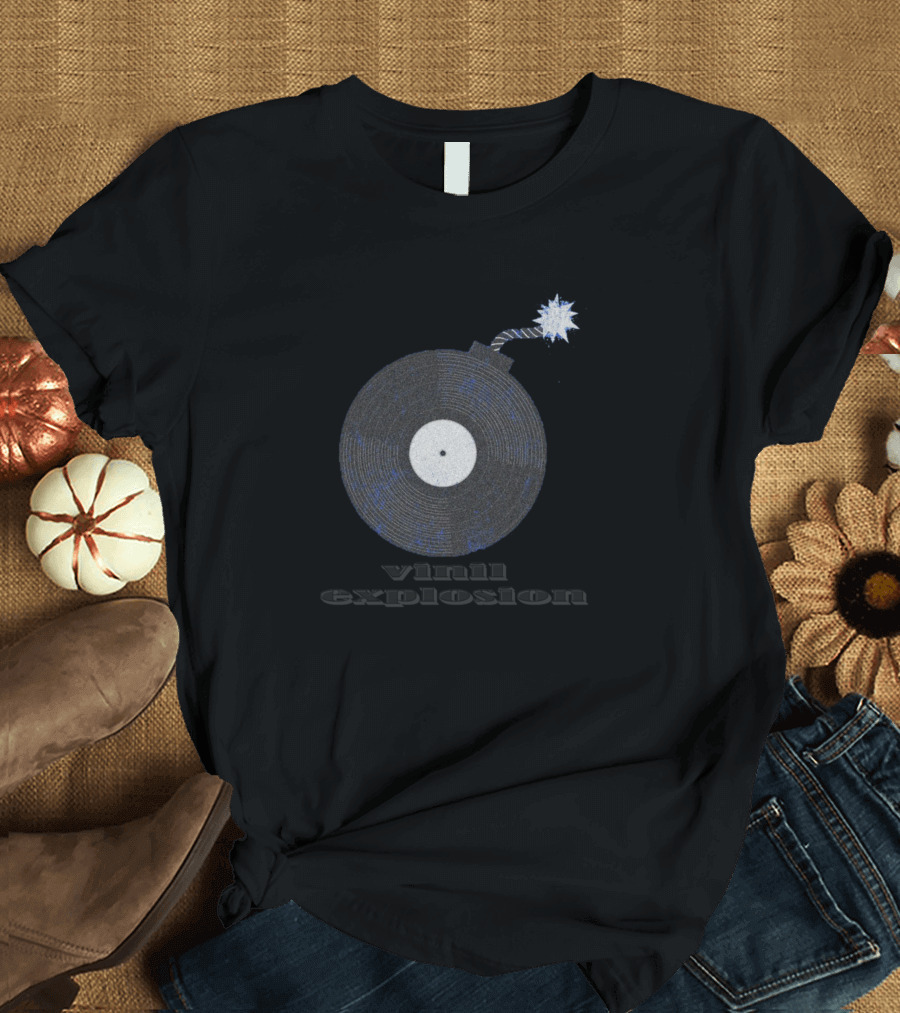 Vinyl Explosion Cassete Vintage T-Shirt