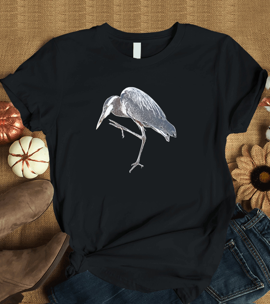 Blue Heron Bird T-Shirt
