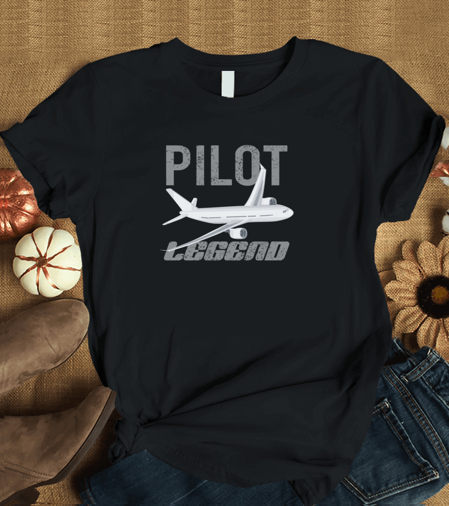Pilot Legend Airplane Aviation Aviator T-Shirt