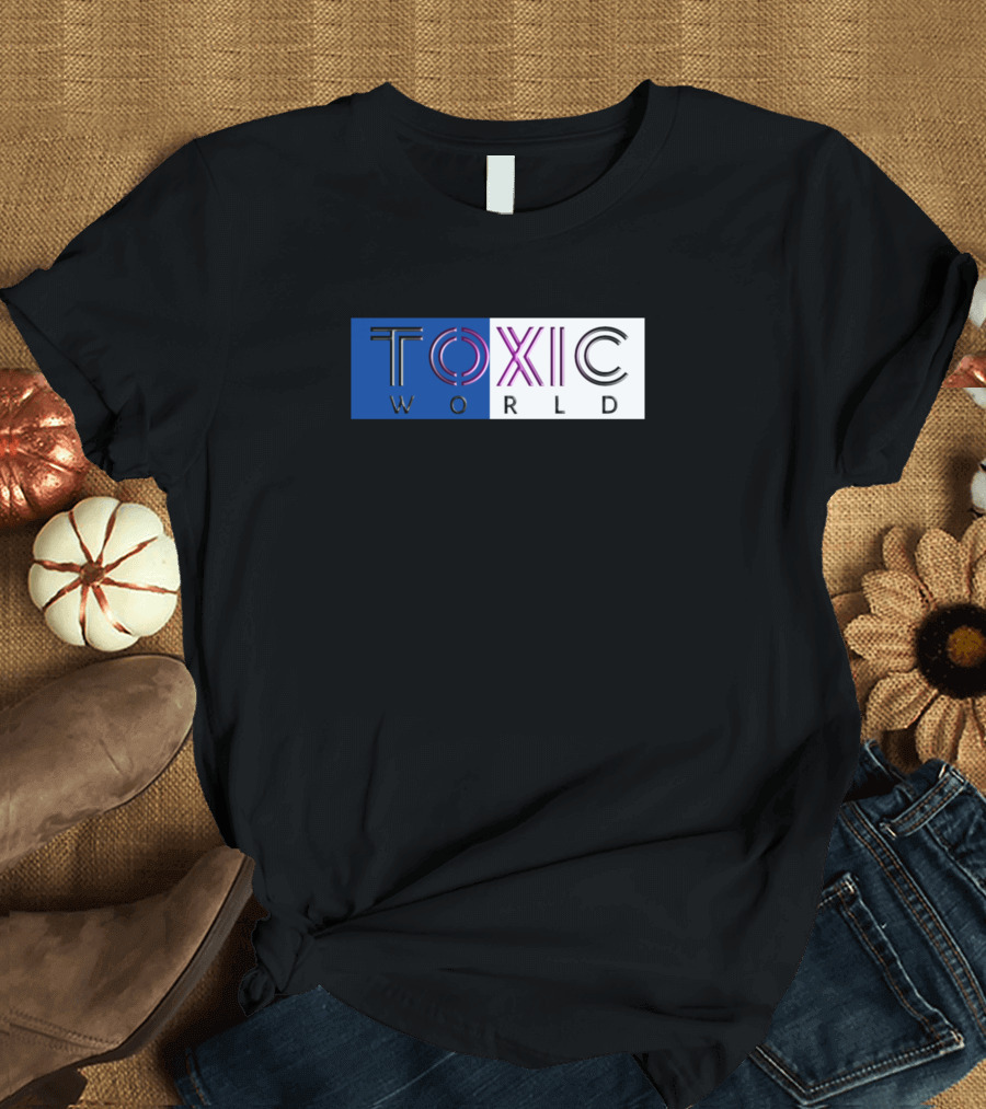 Toxic World Retro Neon T-Shirt