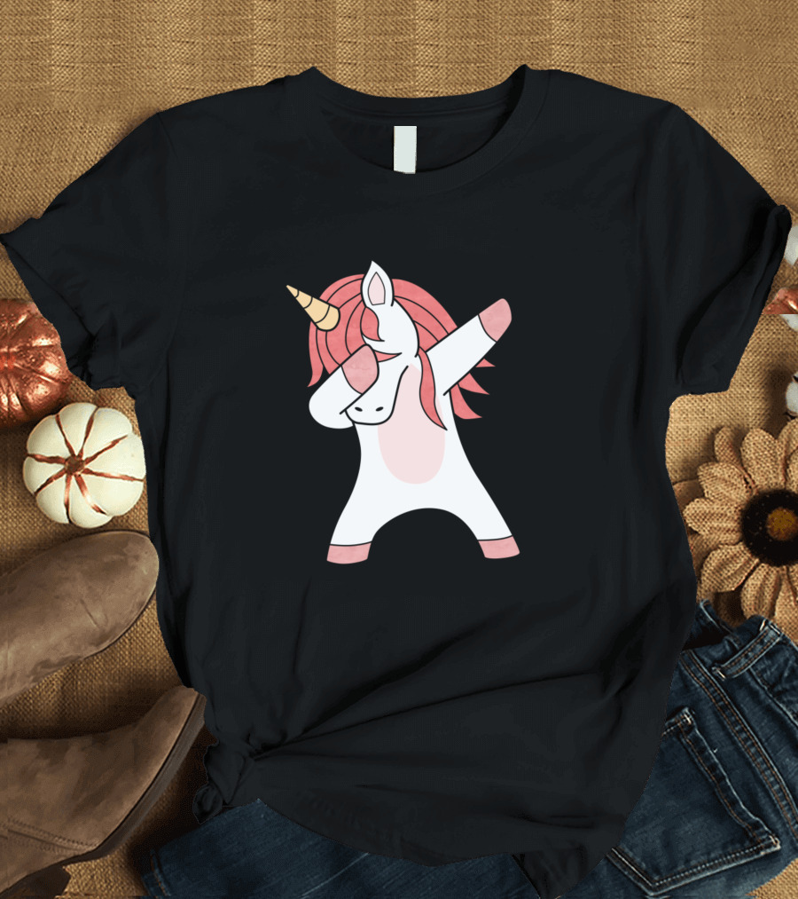 Auntcorn Like Normal Aunt But Cooler Dab Unicorn T-Shirt