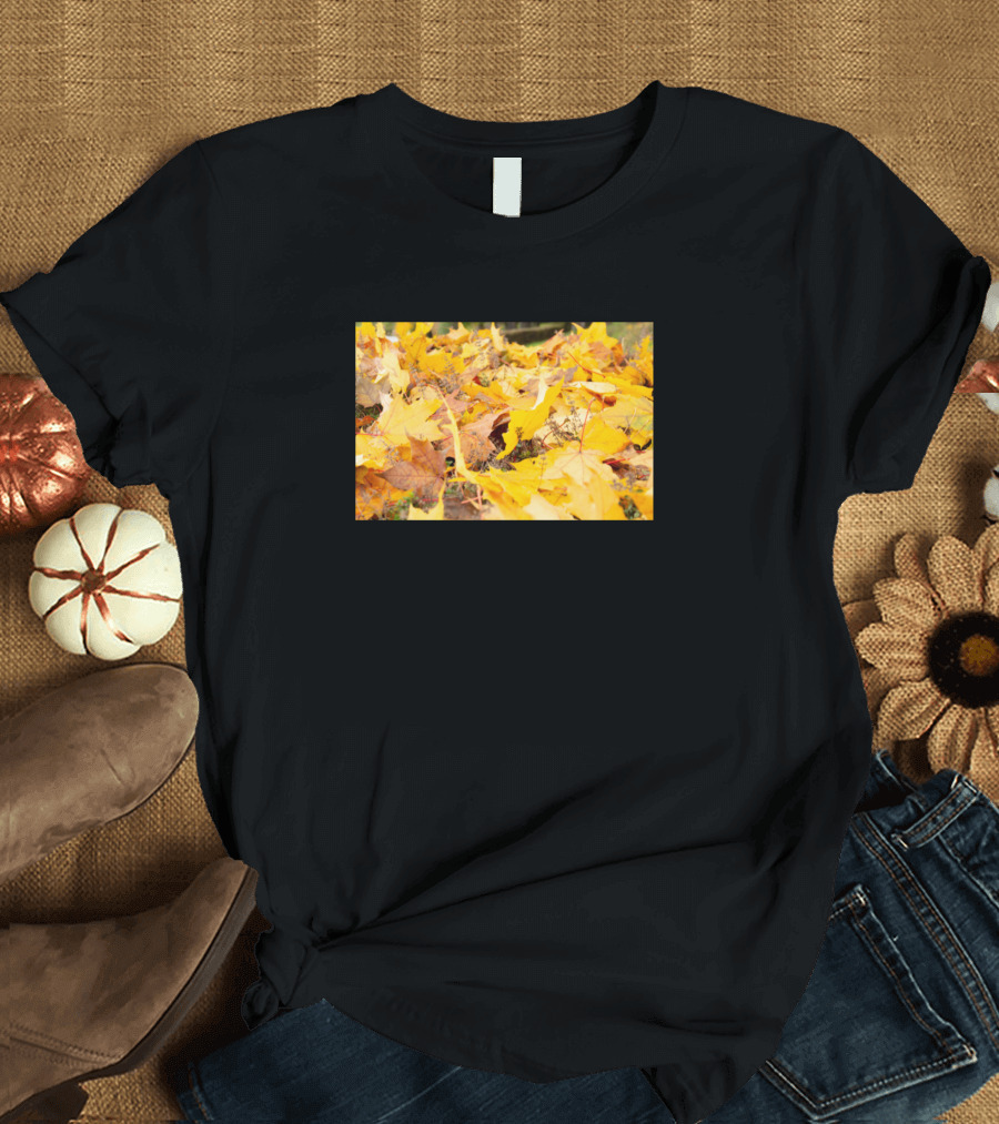 Autumn Leaves In Orange And Yellows Decor T-Shirt