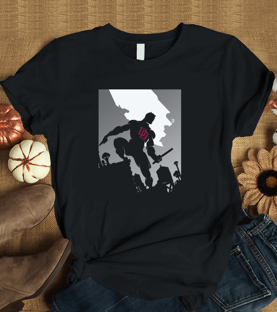 Daredevil Rooftop Silhouette with DD T-Shirt
