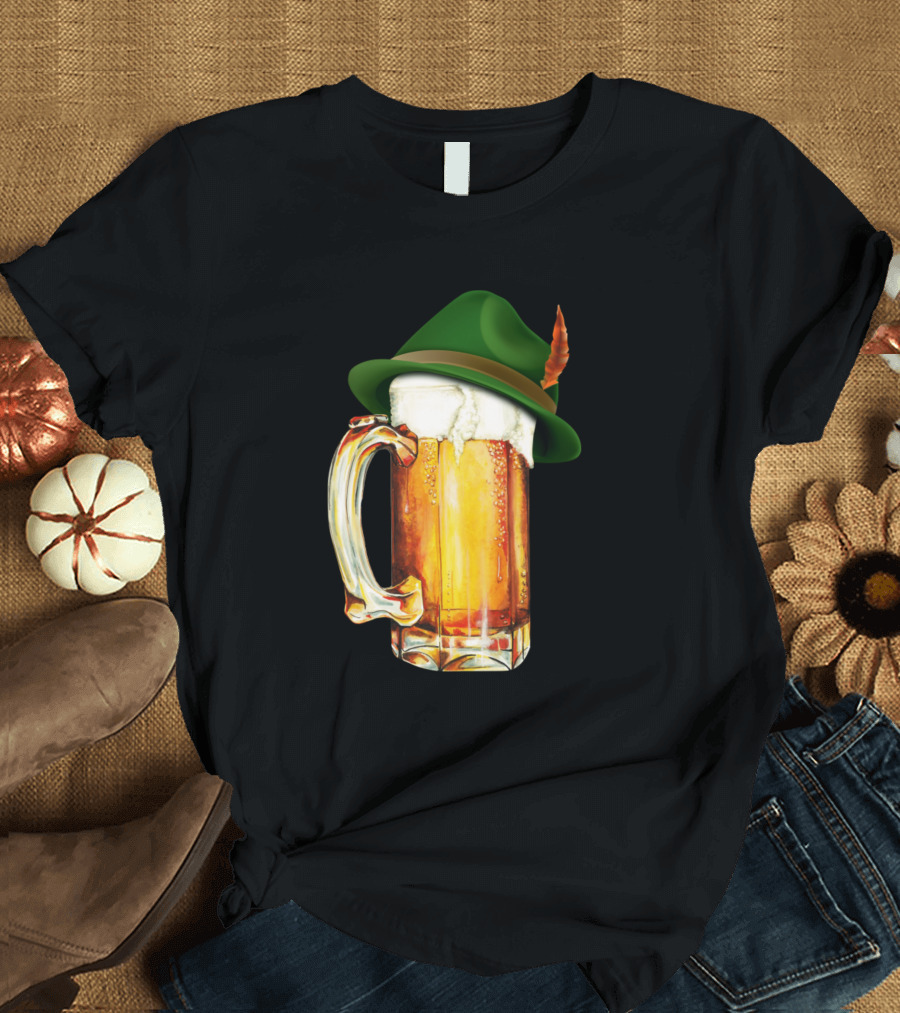 German Hat Mug Beer Oktoberfest T-Shirt