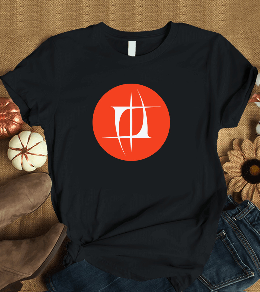 Mourning Windows Band Symbol Red Circle with Stylized White Letters T-Shirt