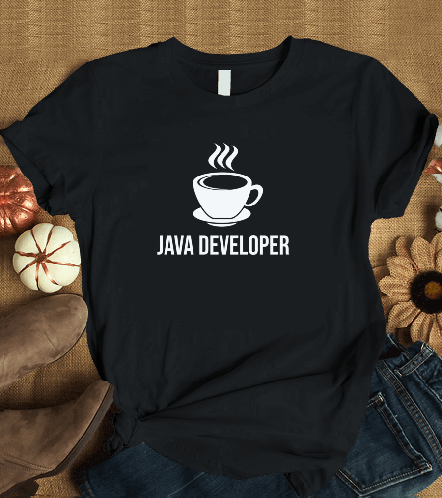 Java Developer Funny Programmer Coffee Joke T-Shirt