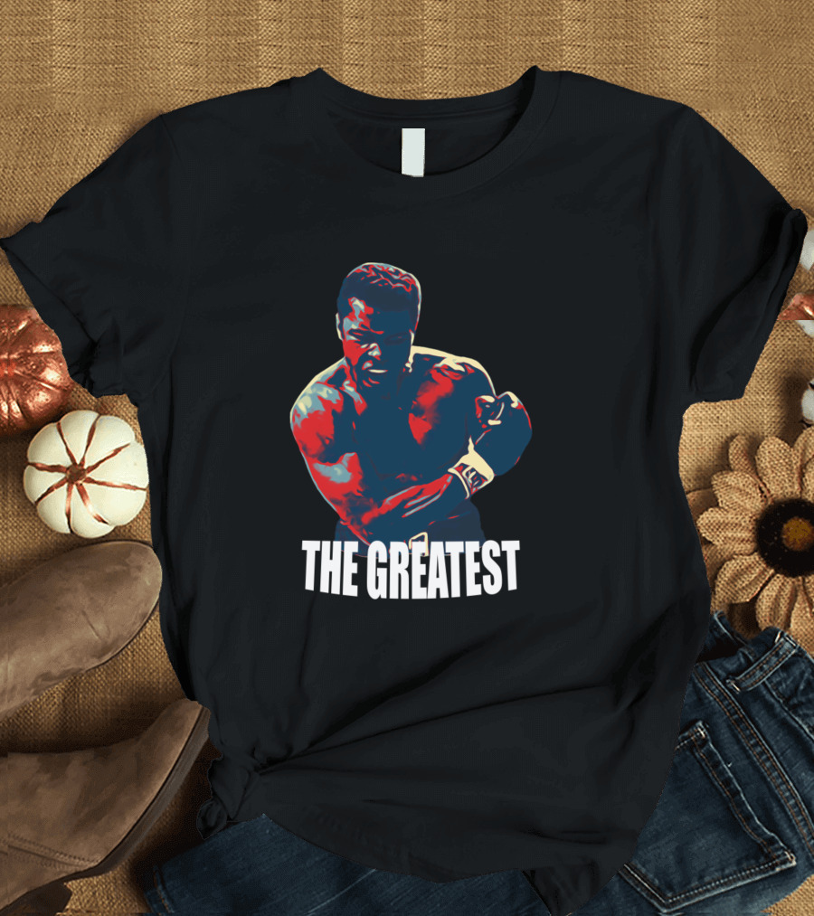 The Greatest Boxer Muhammad Ali Punching Iconic T-Shirt