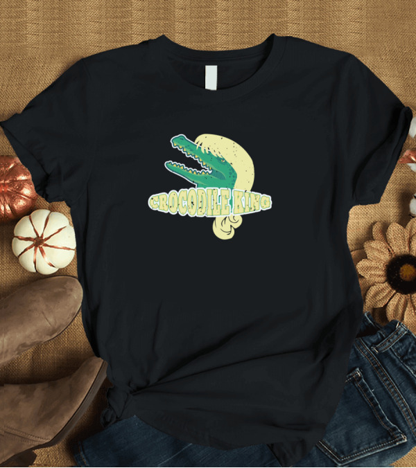T-Shirt: Crocodile King Mullet Style Iconic Animals Tiger Cages T-Shirt Crocodile King Mullet Style Iconic Animals Tiger Cages T-Shirt