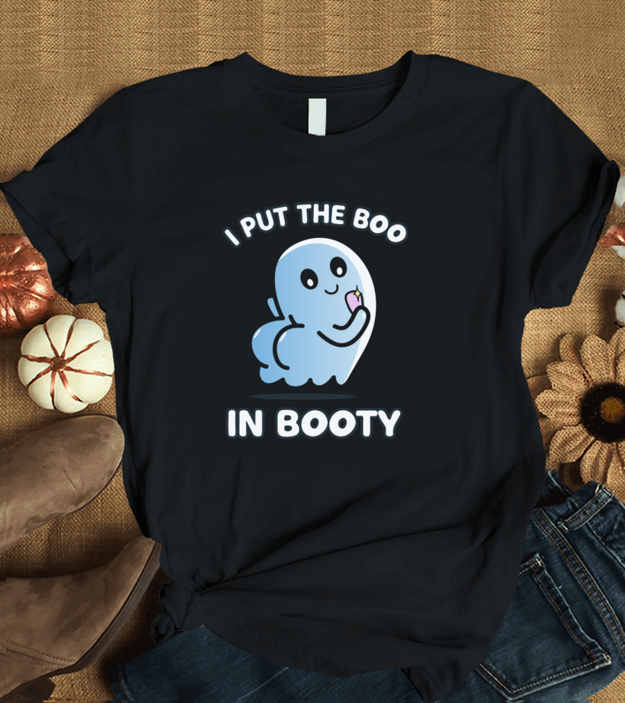 I Put The Boo In Booty Cute Ghost with Ice Cream T-Shirt