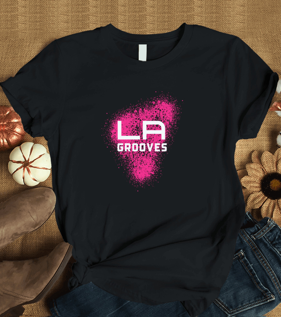 LA Grooves Pink Splatter T-Shirt