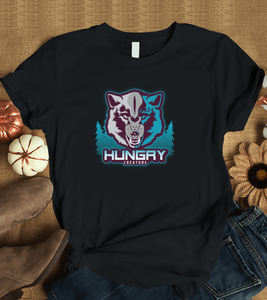 Hungry Creature 3D Angry Wolf T-Shirt