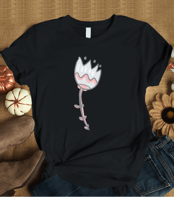 T-Shirt: Amazing Floral Pink and White Flower T-Shirt Amazing Floral Pink and White Flower T-Shirt