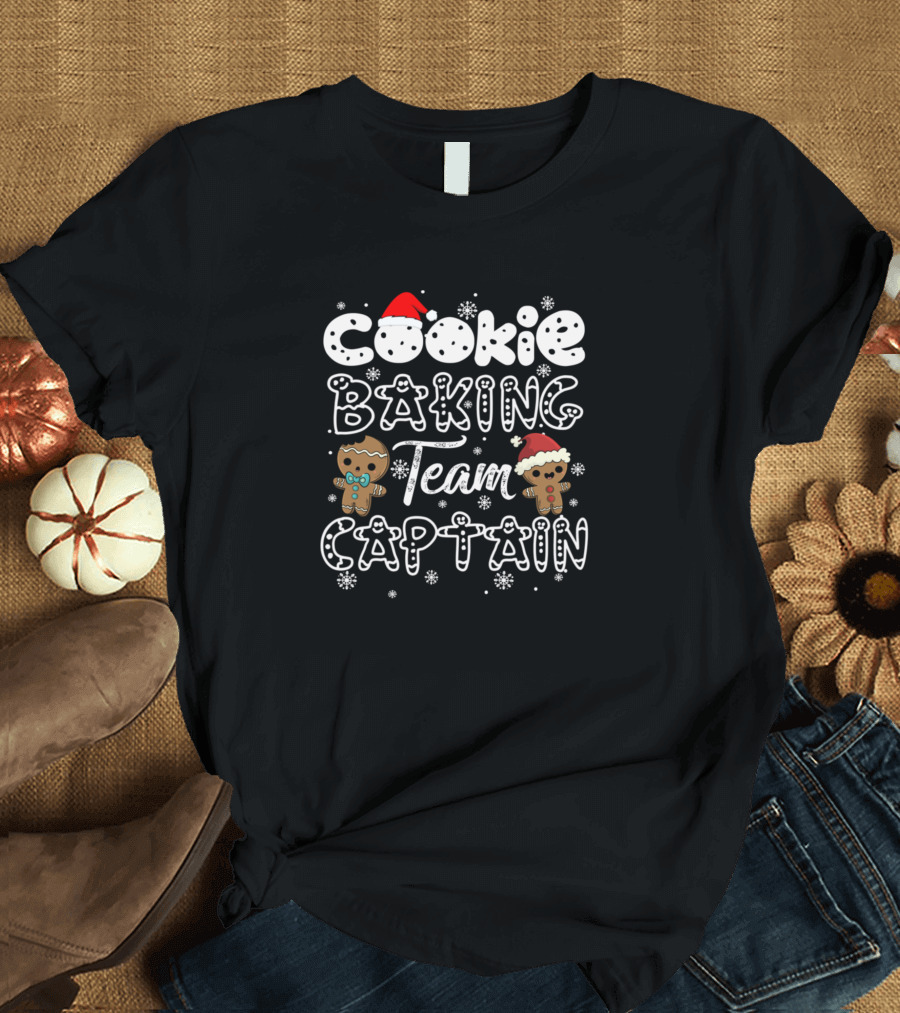 Cookie Baking Team Captain Gingerbread Holiday Fun T-Shirt