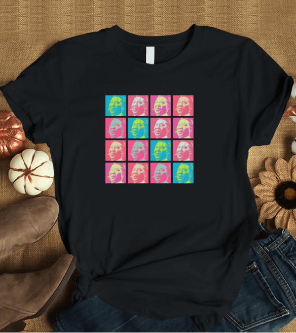 T-Shirt: Muddy Waters Pop Art Multicolored Portrait Grid T-Shirt Muddy Waters Pop Art Multicolored Portrait Grid T-Shirt