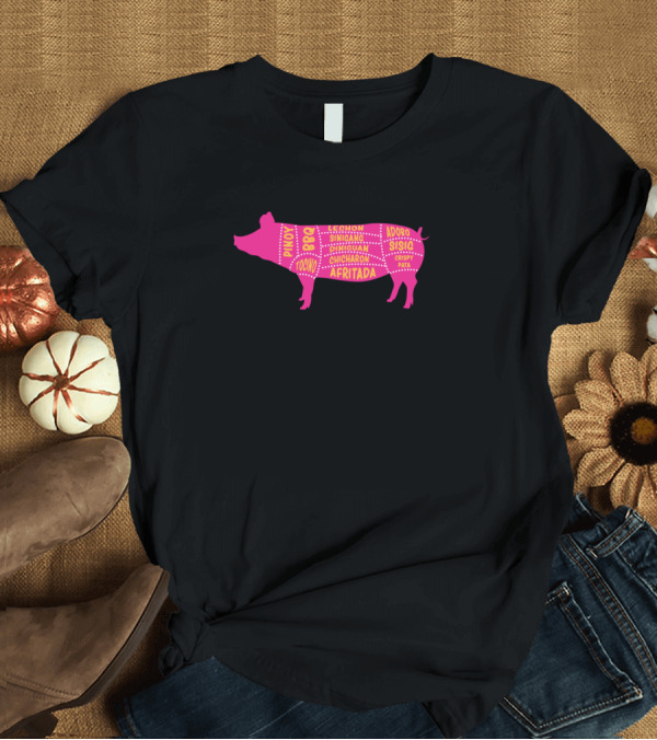 T-Shirt: Pinoy BBQ Lechon Sinigang Tocino Adobo Sisig Filipino Meat Lover Diagram T-Shirt Pinoy BBQ Lechon Sinigang Tocino Adobo Sisig Filipino Meat Lover Diagram T-Shirt