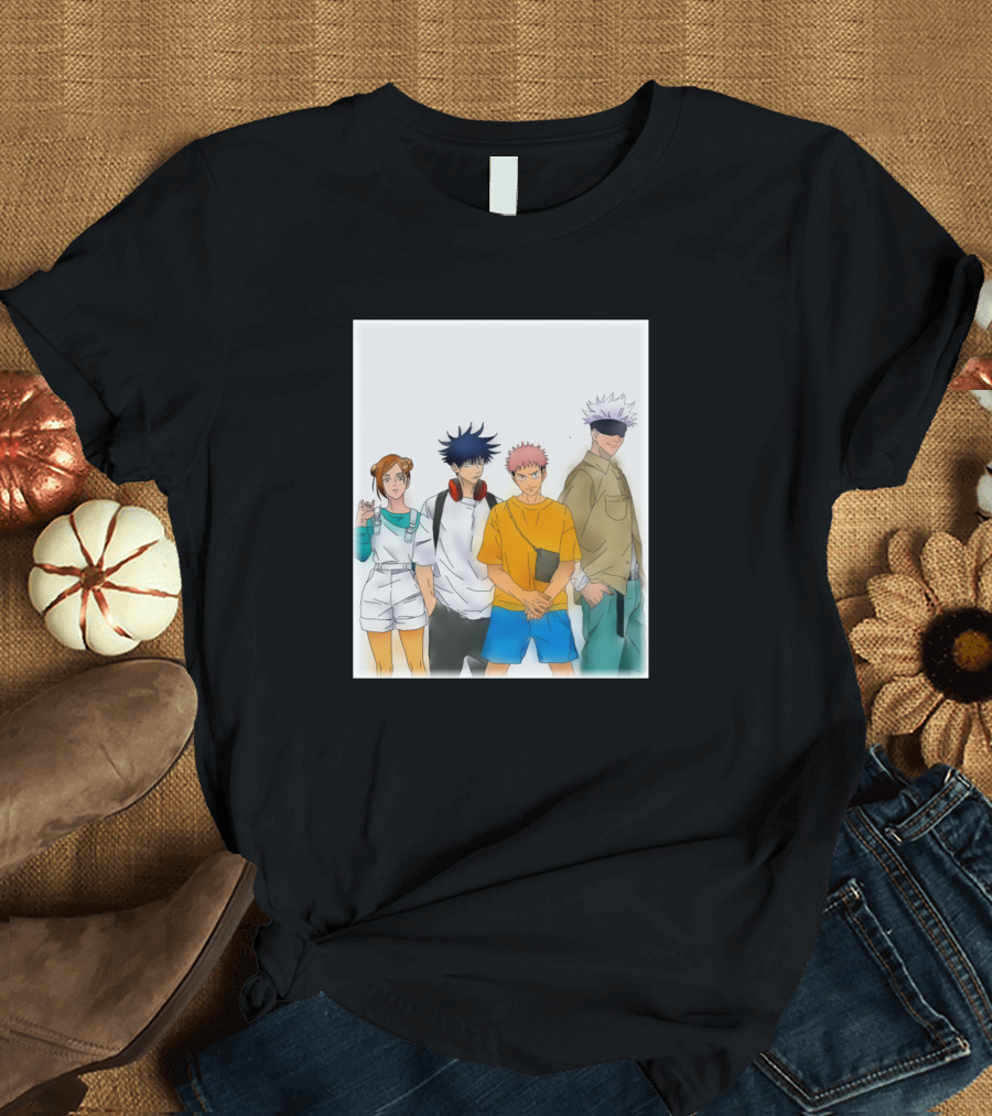 Jujutsu Kaisen Characters Casual Style Airbrush T-Shirt