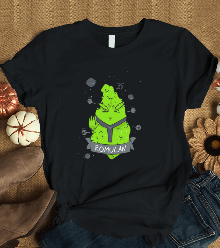 ROMULAN IN OUTER GALAXY PLANETS HAPPY T-Shirt
