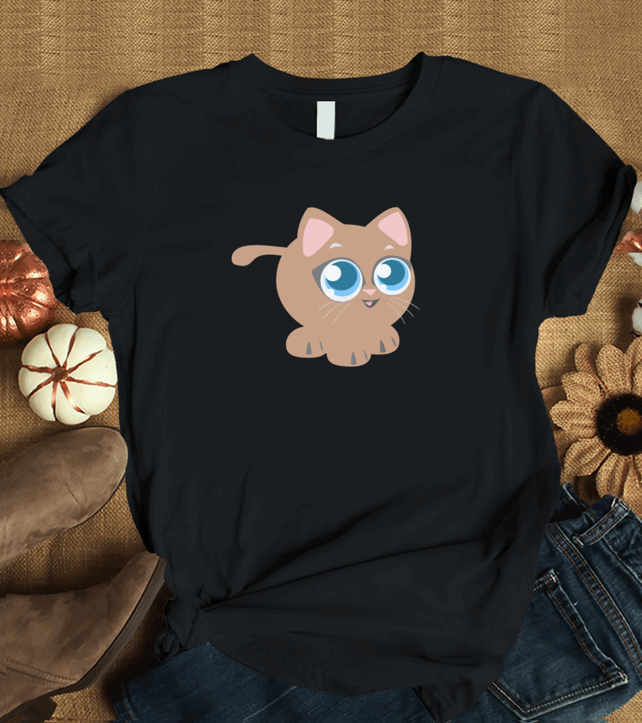Adorable Big-Eyed Baby Cat T-Shirt