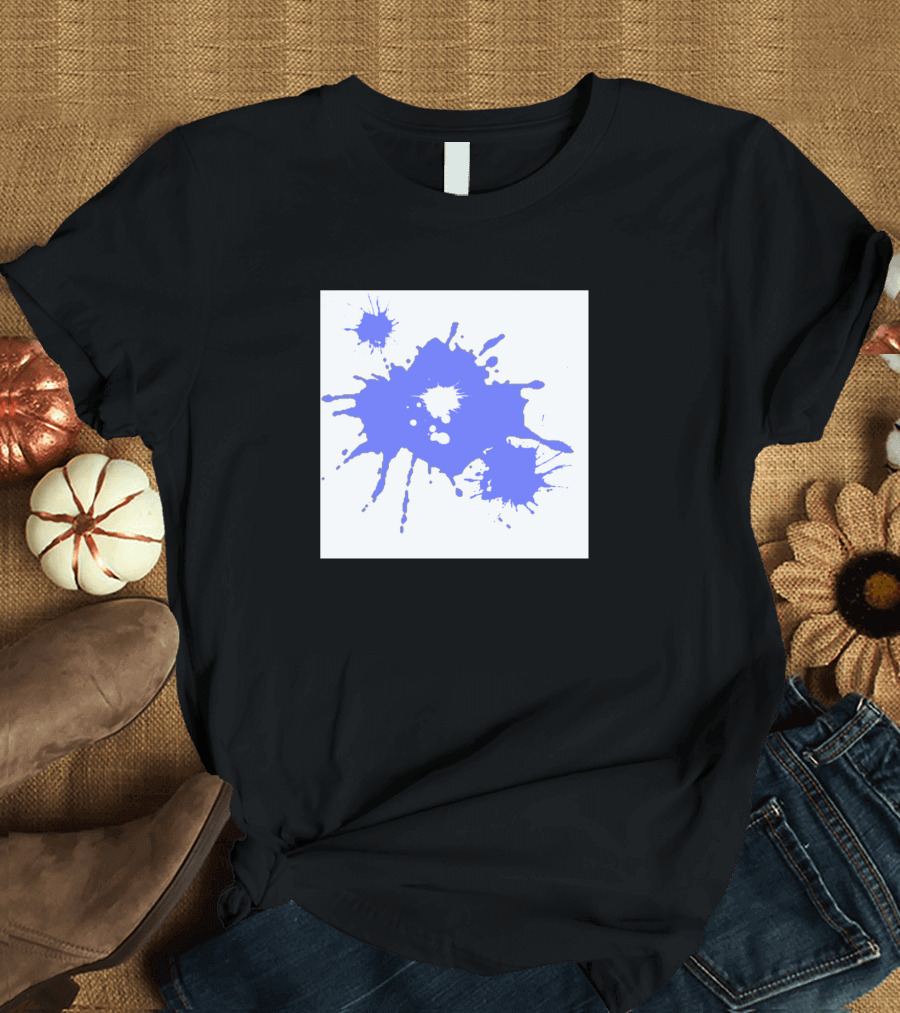 Baby Blue Paint Splash T-Shirt
