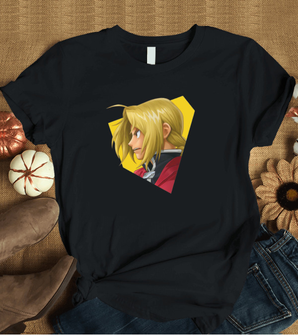 T-Shirt: Fullmetal Alchemist Edward Elric Profile Anime T-Shirt Fullmetal Alchemist Edward Elric Profile Anime T-Shirt
