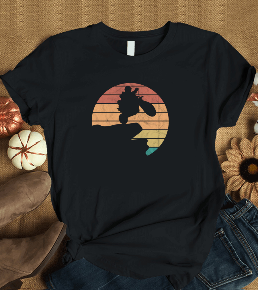 Dirt Bike Mx Motocross Supercross Sunset Jump T-Shirt