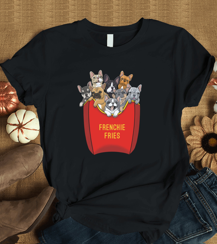 French Bulldog Frenchie Fries Dogs Box T-Shirt