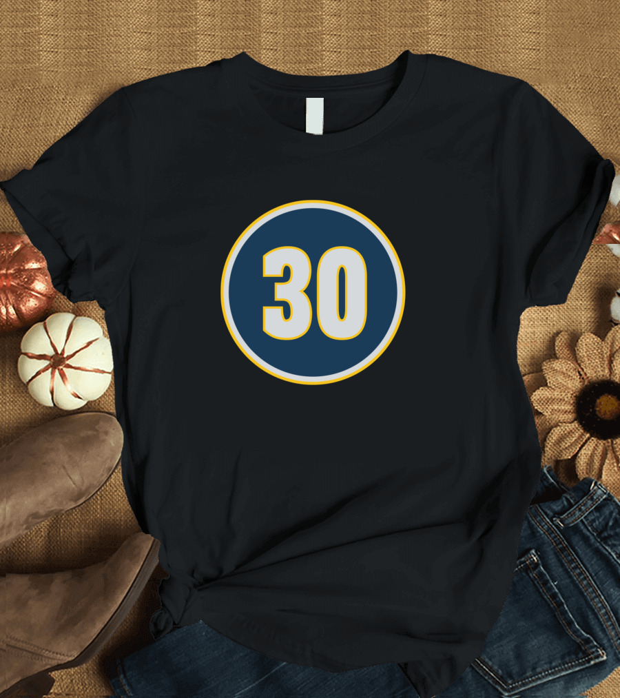 George McGinnis Number 30 Denver Nuggets Jersey T-Shirt