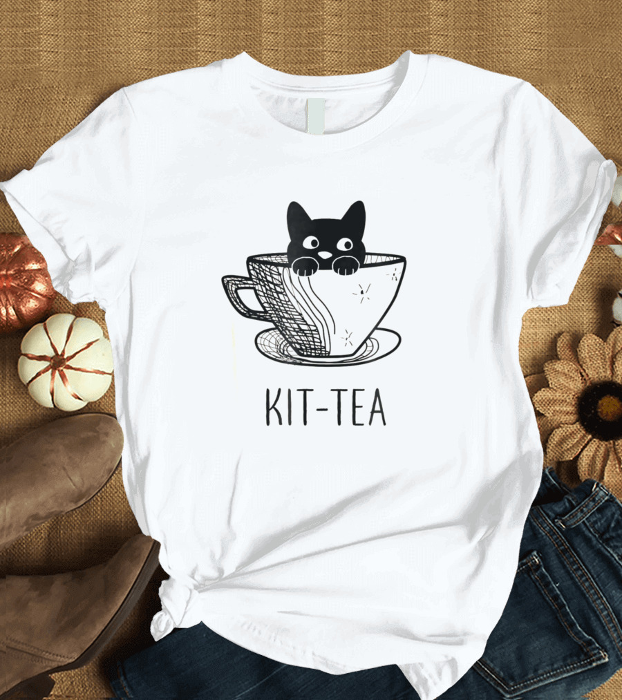 Kit Tea Funny Cat Lover Cup T-Shirt