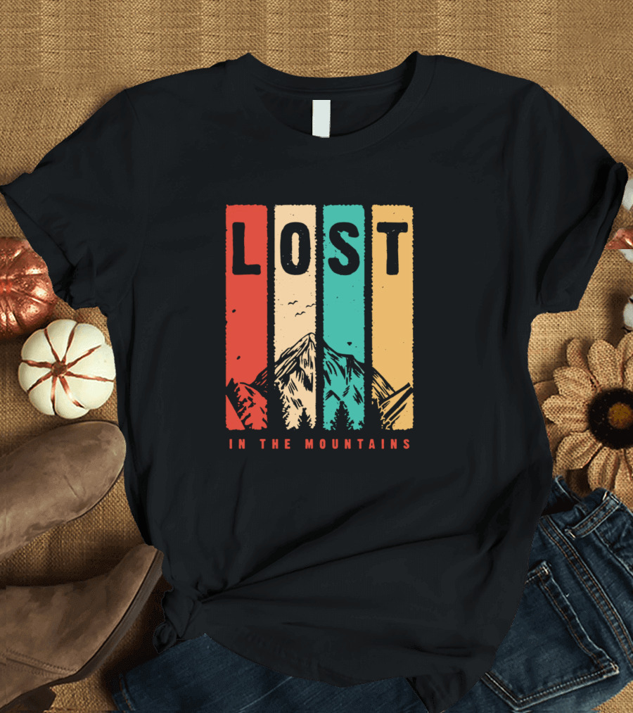Lost in the Mountains Fs8 Vintage Wilderness Adventure T-Shirt