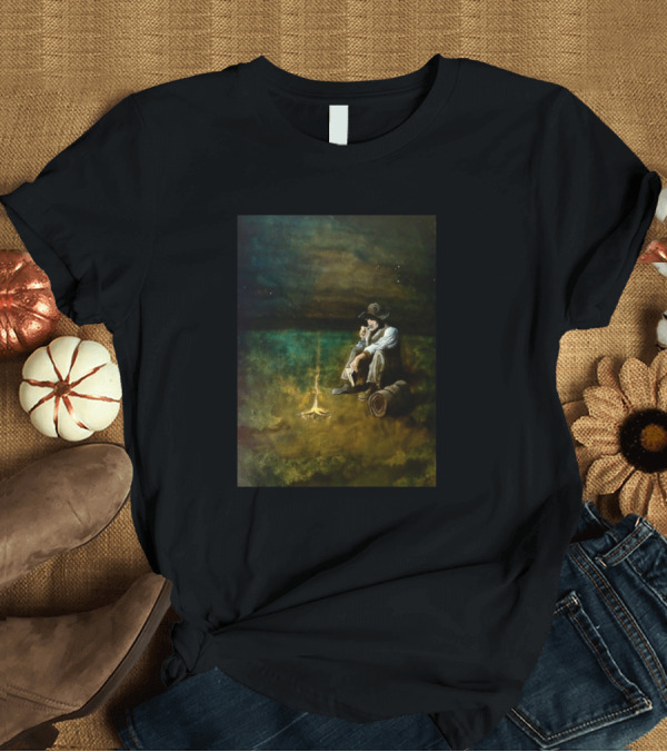 T-Shirt: The Cowboy Shaman Under Starry Night by the Campfire T-Shirt The Cowboy Shaman Under Starry Night by the Campfire T-Shirt