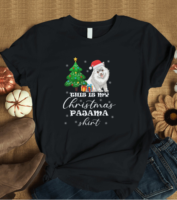 T-Shirt: This Is My Christmas Pajama Shirt Samoyed Santa Tree T-Shirt This Is My Christmas Pajama Shirt Samoyed Santa Tree T-Shirt