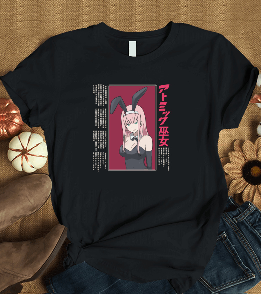 Zero Two Atomic Miko Japan Manga T-Shirt