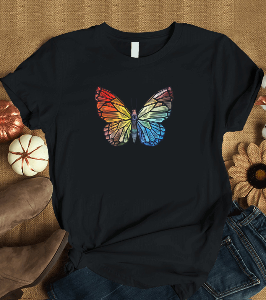 Different Colors Of The Butterfly Radiant Spectrum Wings T-Shirt