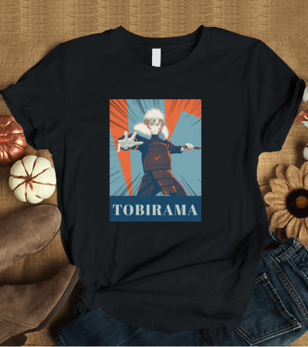 T-Shirt: Tobirama Dynamic Pose with Vibrant Background T-Shirt Tobirama Dynamic Pose with Vibrant Background T-Shirt