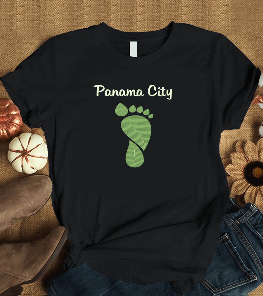 Panama City Leaves Footprint T-Shirt