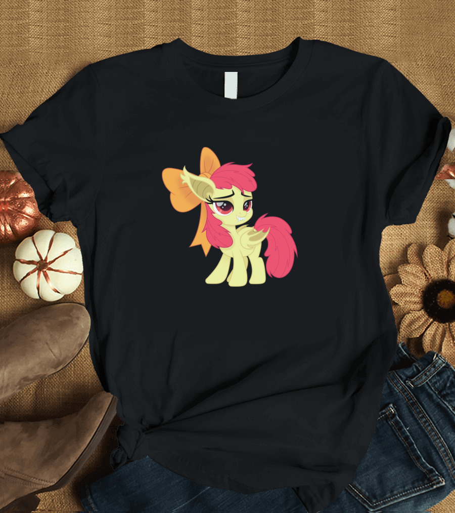 Apple Bloom Bat Pony Halloween Style Cute Character T-Shirt