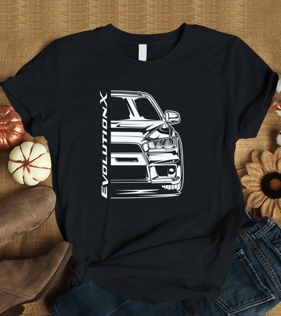 Evolution X Lancer Iconic Car Design White T-Shirt