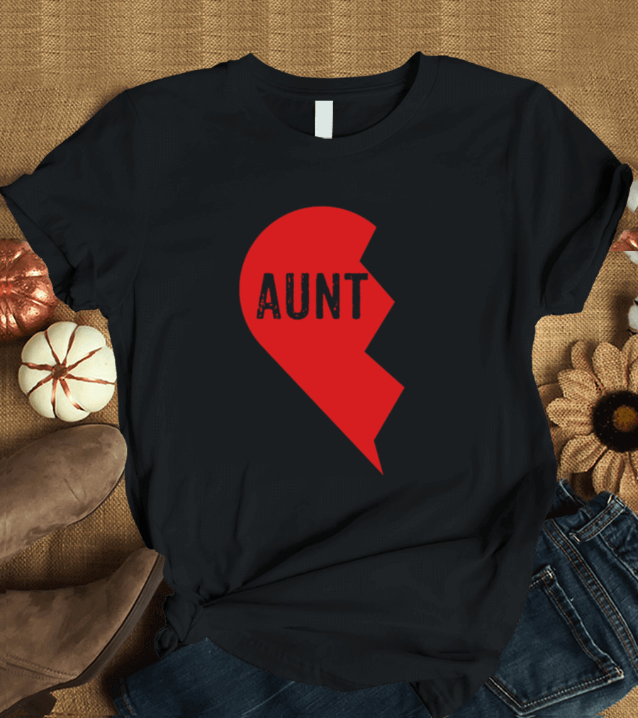 Aunt Heart Matching Outfit for Nephew and Aunt T-Shirt