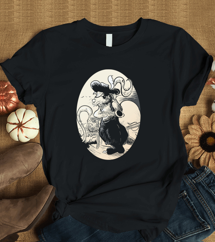 Pirate Mouse vs Cthulhu Battle Showdown 31 T-Shirt