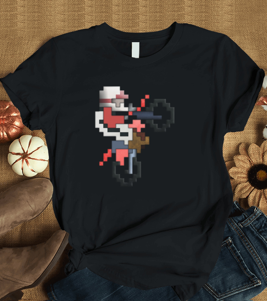Excitebike 8 Bit Vintage Motocross Racing Game T-Shirt