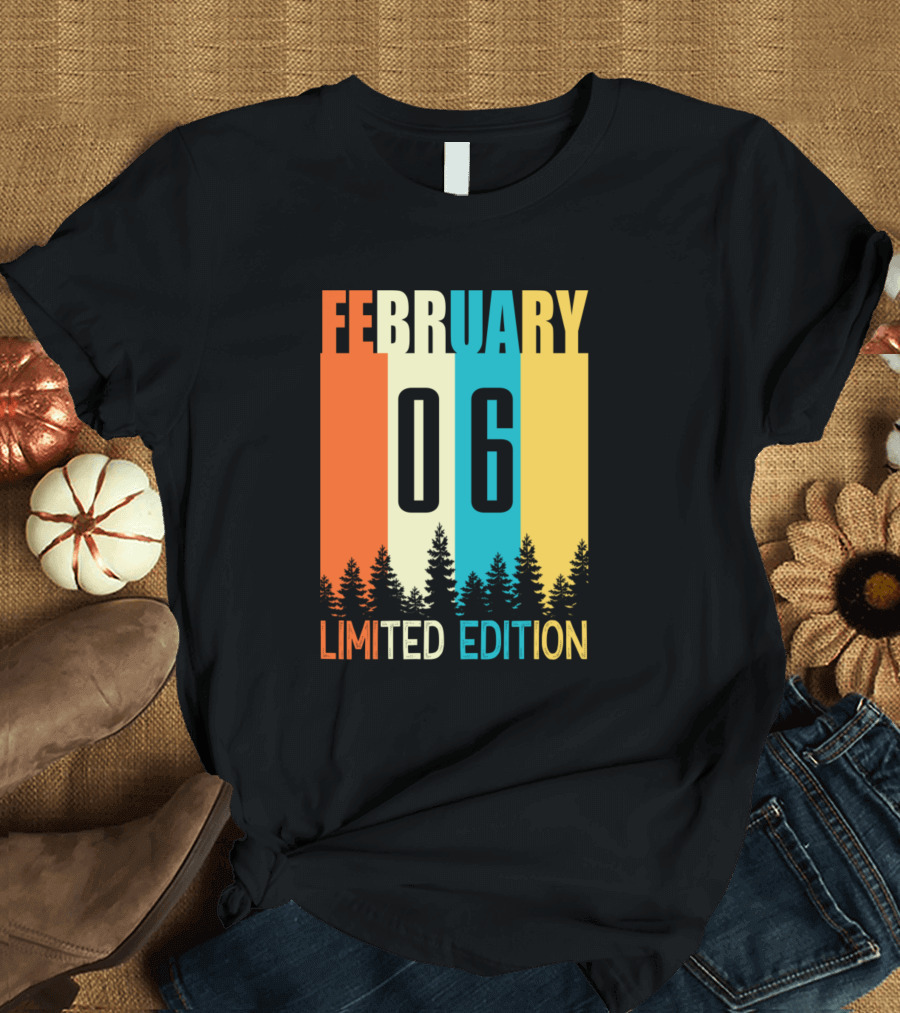 February 06 Vintage Birth T-Shirt