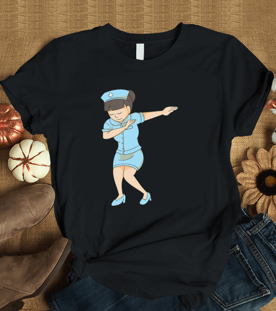Dabbing Nurse Celebration Cute Nursing Graduation Day T-Shirt
