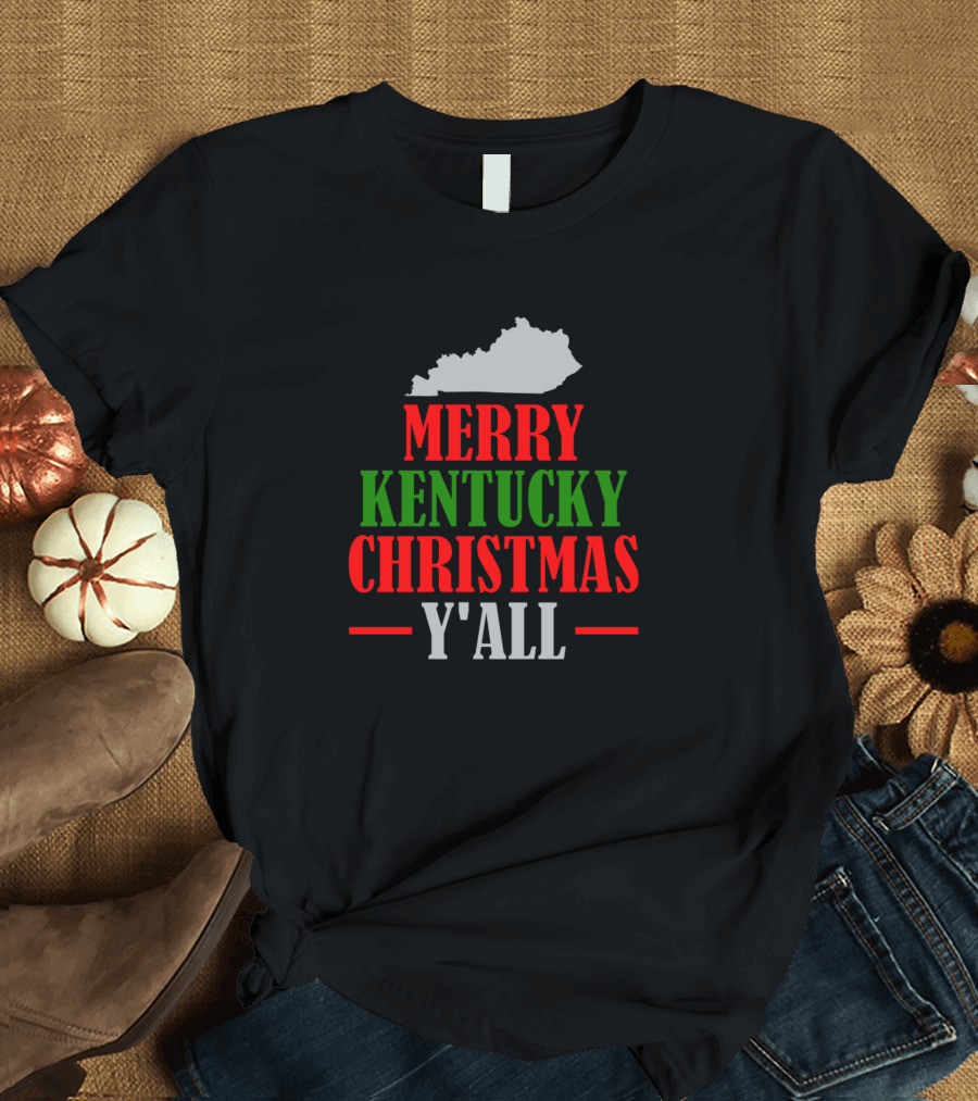 Merry Kentucky Christmas Y'all Fun Christmas In Ken T-Shirt