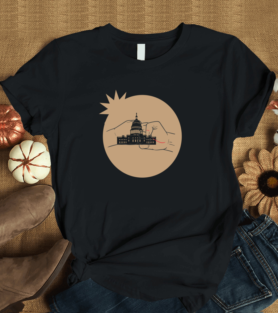 White House Capitol Building Fist T-Shirt