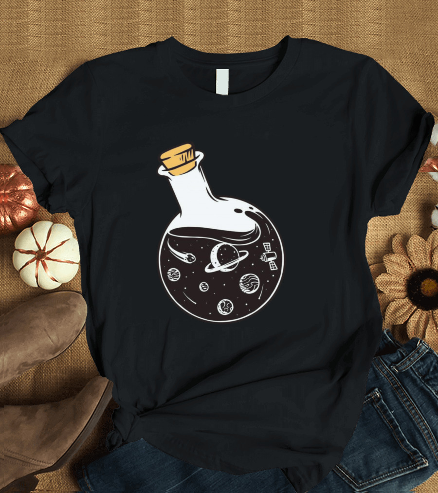 Planets Solar System Inside Bottle Space T-Shirt